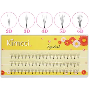 Ресницы Kimcci для наращивания, 3D4D5D6D, 3 линии, из искусственной норки