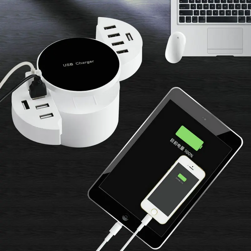 HKHUIBANG зарядное устройство с 10 usb портами складная адаптерштепсельная вилка