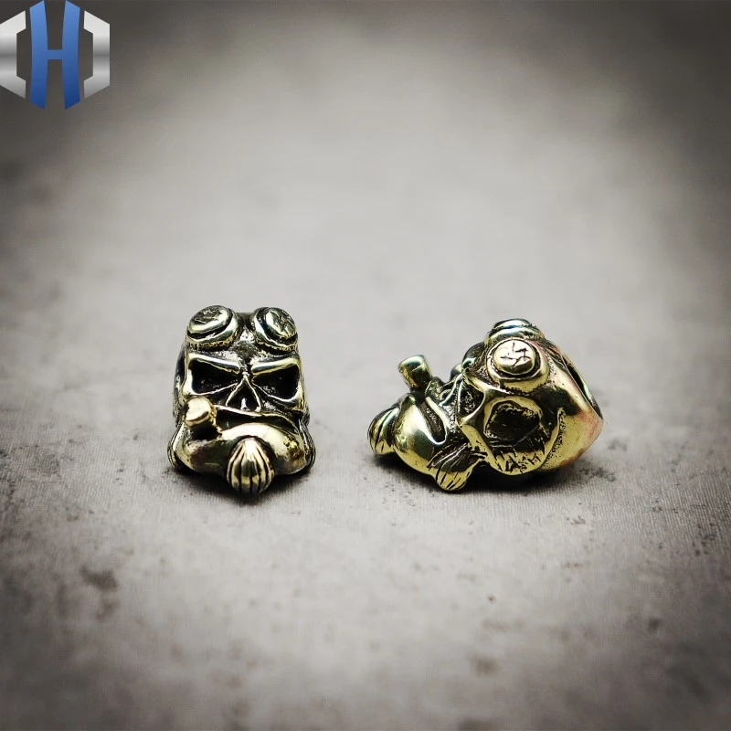Paracord Pure Copper DIY Knife Beads Brass Skull Rope EDC Tools Survival | Инструменты