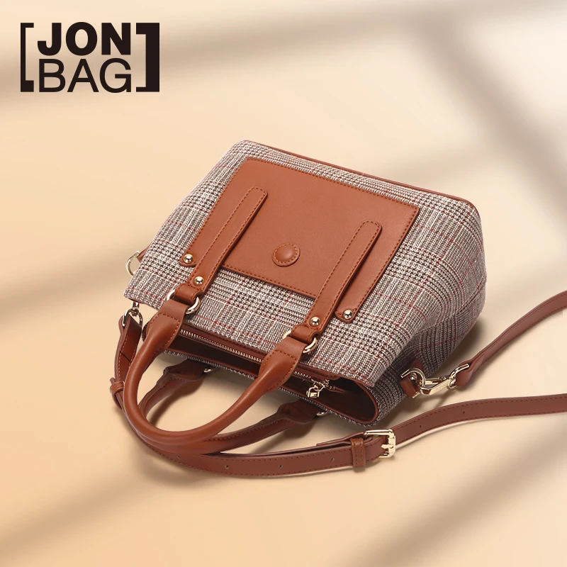 Женская сумка Кроссбоди JONBAG из клетчатой ткани все в одном 2019|Сумки с ручками| |