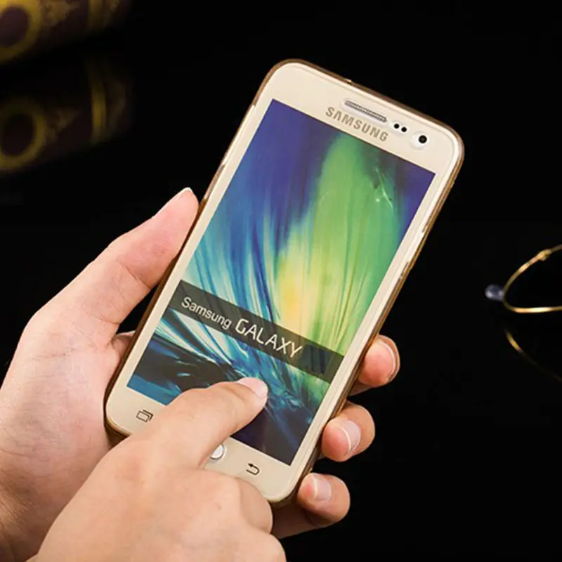 360 Полный корпус чехол для Samsung Galaxy A3 A5 A7 A8 A310 A510 G530 2016 2017 ТПУ Прозрачный передний и