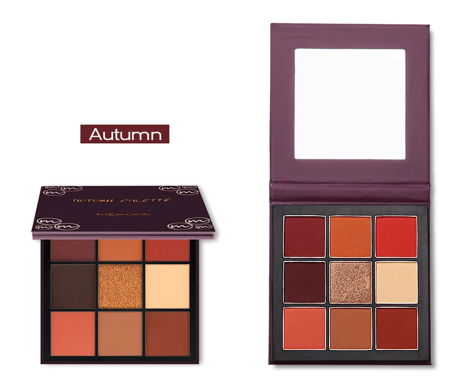 Новые 9 цветов 4 сезона блестящие тени для макияжа Pallete матовый алмазный порошок пигмент для макияжа мерцающий блеск Красота Тени для век
