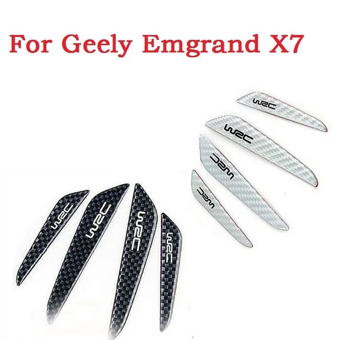 New arrival WRC bumper strip Carbon fiber Car door Bumper Strip scuff sticker for Geely Emgrand X7 |