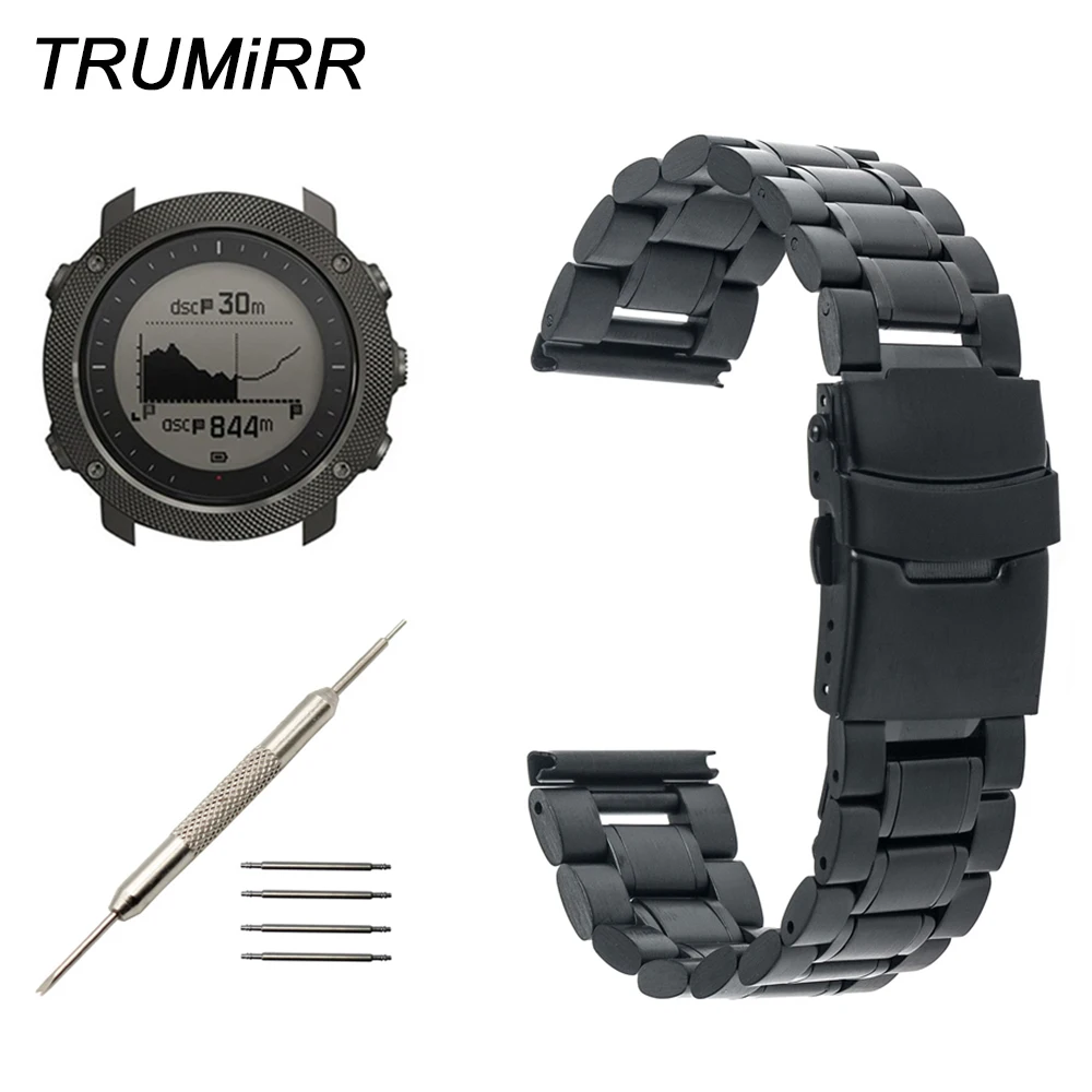 Ремешок из нержавеющей стали для часов Suunto Подарочный защитный браслет с пряжкой