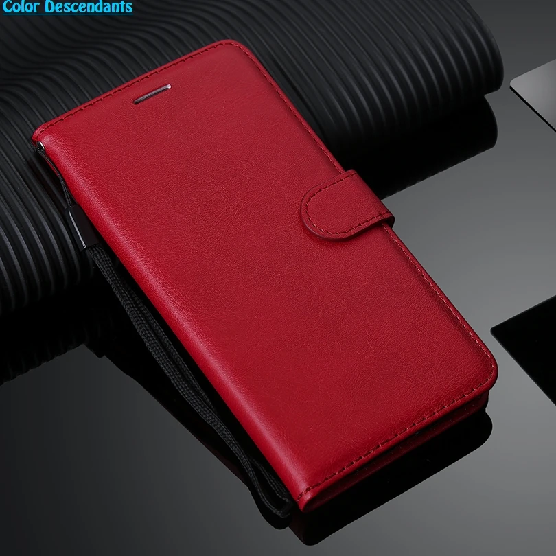 Красный Из искусственной кожи с откидной крышкой чехол для samsung Galaxy A3 A5 A6 A8 J2 Pro J4 J6 плюс J8 J3 J5 J7 Duo Prime Note 8 9 чехол Чехол Funda - Цвет: Красный