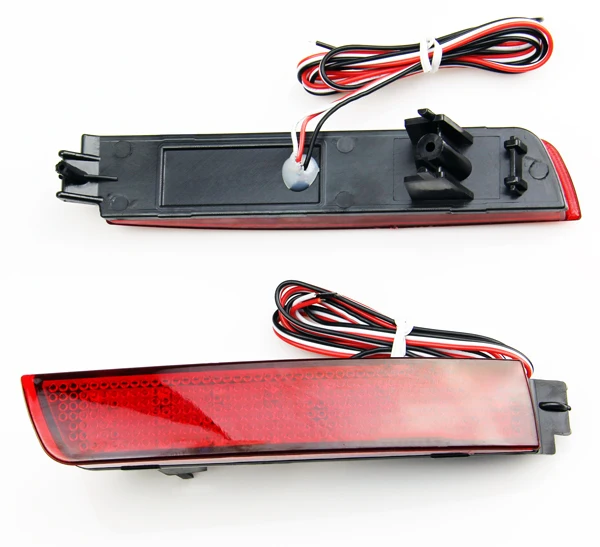 Светодиодсветодиодный лампа с красными линзами 24 SMD для заднего бампера и