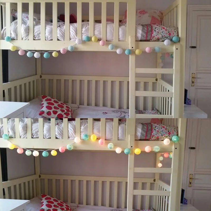 СВЕТОДИОДНАЯ Гирлянда в виде шариков из Таиланда|cotton ball light|cotton light ledballs cotton |