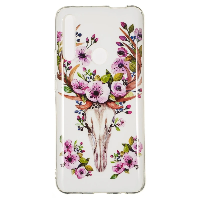 Светящийся Мягкий чехол из ТПУ для Huawei P Smart Z Y5 P20 Lite 2019 Samsung A20E A60 A80 A90 Череп