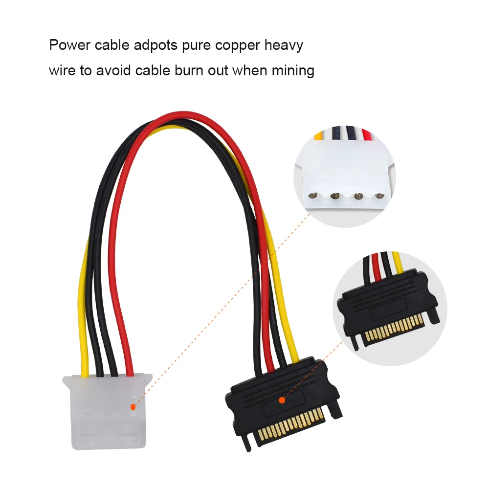 TISHRIC 10 шт. VER006 Pci e расширитель Express Riser Card M2 1x до 16x SATA 4Pin Molex Usb 3 0 кабель адаптер для Btc