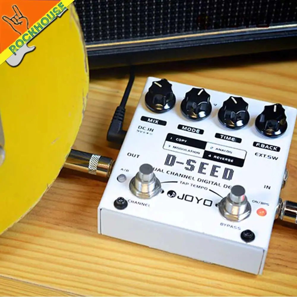 JOYO D-SEED Dual Channel Digital Delay Guitar Effects Pedal Analog Guitarra Stompbox True Bypass Free Shipping | Спорт и развлечения