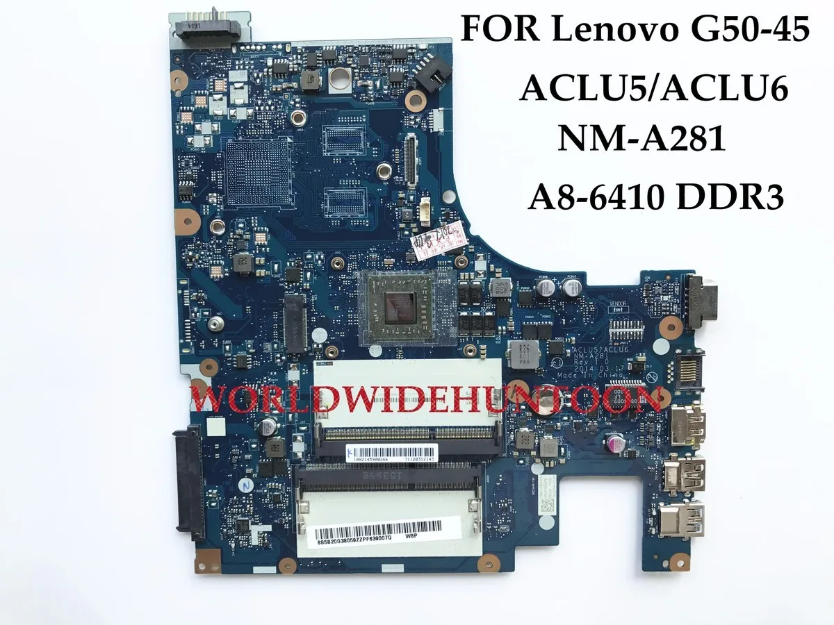 Оптовая продажа ACLU5/ACLU6 NM A281 для Lenovo G50 45 материнская плата ноутбука A8 6410 DDR3L