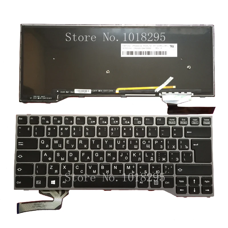Новый RU для Fujitsu Lifebook E733 E734 E743 E744 клавиатура с подсветкой Русская ноутбука |
