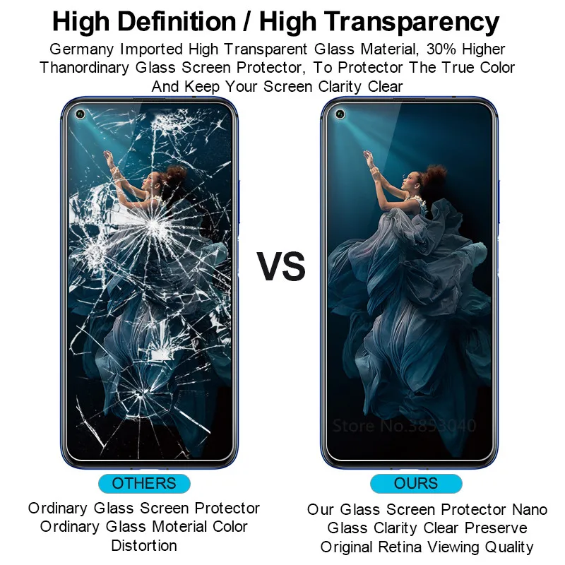 2.5D 9H закаленное стекло для Huawei honor 20 pro Защитная пленка экрана защитное