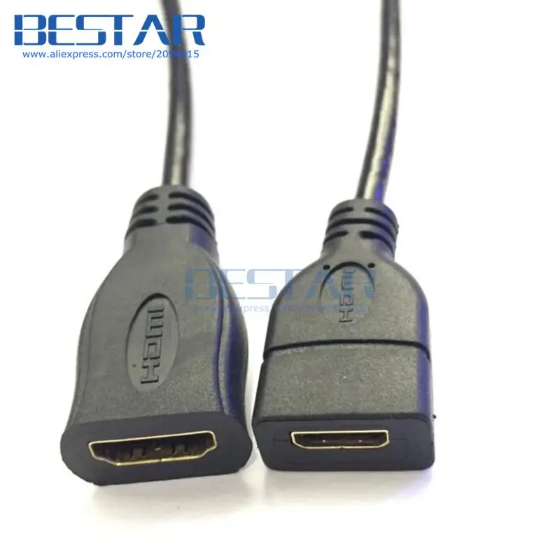 

(100pieces/lot) HDMI A Type female to Mini-HDMI Mini HDMI C Type Female Cable convertor cables 30cm 1ft