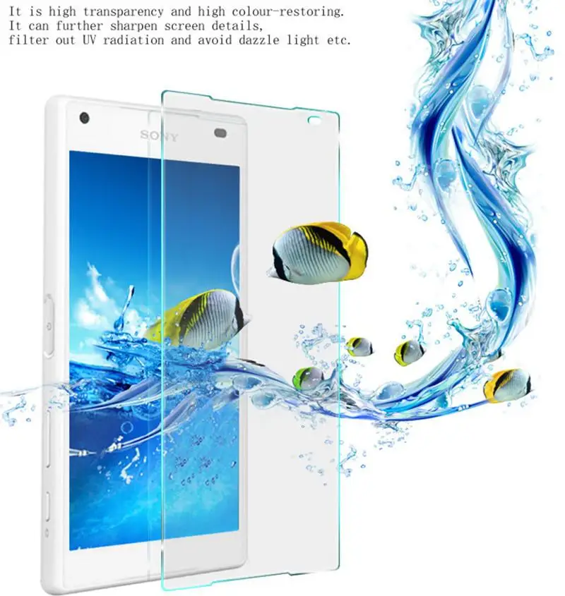 9 H нрав Стекло Экран фильма протектор для sony Xperia Z2/Z3/Z5/Z1 компактный|film protector|glass