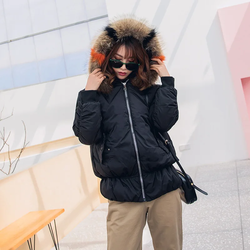 Suharybo Hooded Fur Collar Winter Down Coat Jacket Long Warm Women Casaco Feminino Abrigos Mujer Invierno Parkas Outwear Coats |