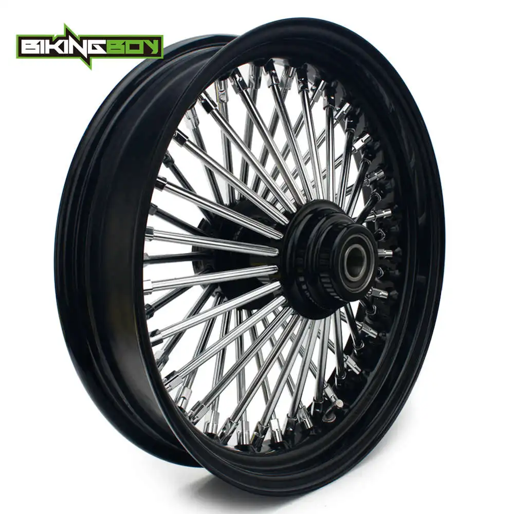 3.5x16 black BIKINGBOY 3," X 16" обод переднего колеса концентратор для Harley Super Glide Low Rider FXDL FXDWG Electra Glide FLHT Fatboy FLSTC XLH на заказ - Цвет: 3.5x16 black