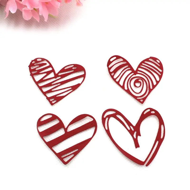 Углеродистая сталь Love Heart Cutting Die тиснение трафарет шаблоны формы бумага