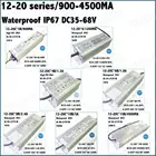 Водонепроницаемый светодиодный драйвер IP67 PF 40-300 Вт, 12-20series 3-параллельный а 3 А adc35-68 В постоянного тока, бесплатная доставка