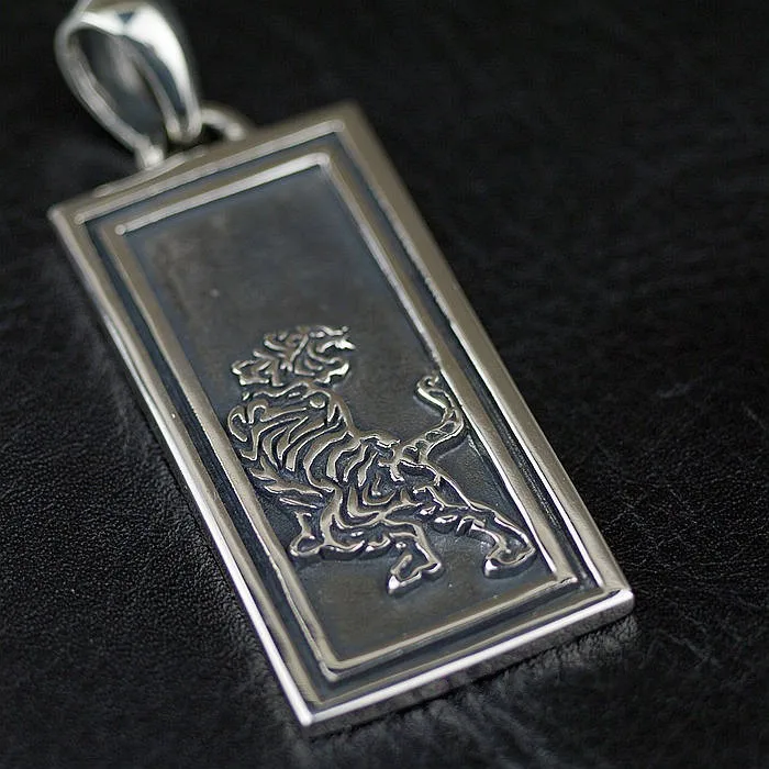 Подлинная OV 925 пробы серебро тигр Военная Лицензия мужской кулон|silver tiger pendant|pendant