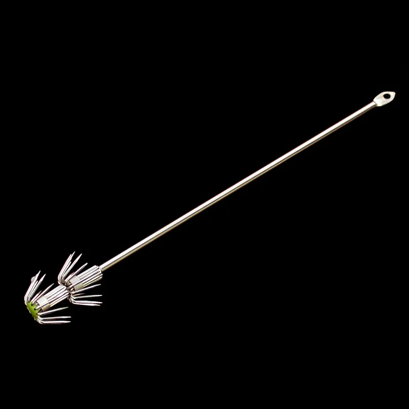 Кальмара бронзовых морских рыболовных крючков 1 шт нержавеющая сталь длинный