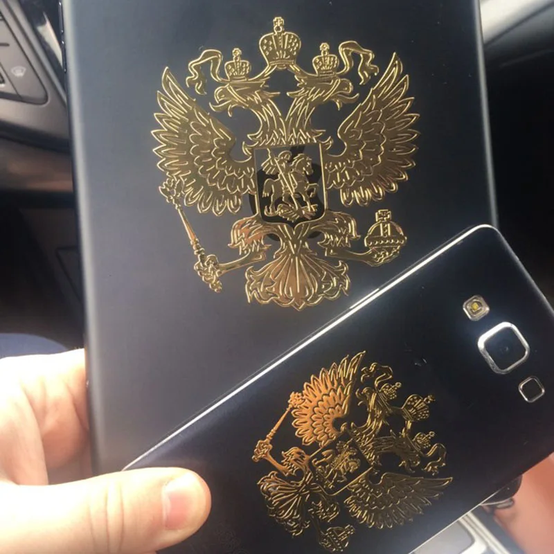 Герб России никелевая металлическая наклейка для автомобиля s наклейки