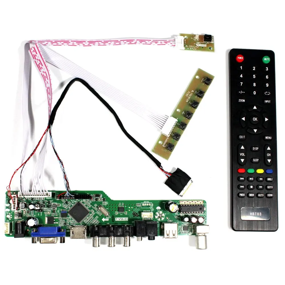 Плата ЖК-контроллера TV HD MI VGA AV USB Audio LCD для ЖК-экрана 8,9 дюйма N089L6 HSD089IFW1-A00 A01 A02 B089AW01 V0 V1 V2 V3 1024x60 0