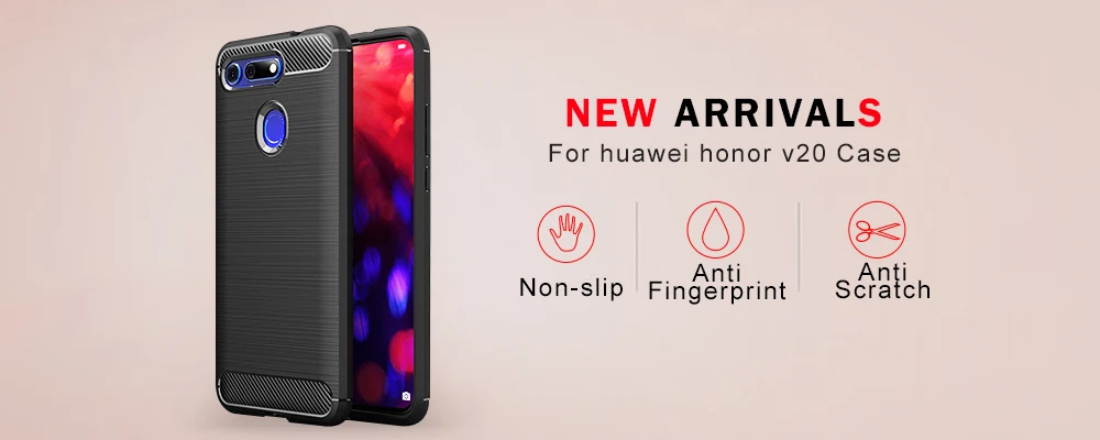 Чехол для Honor V20, силиконовый чехол для huawei Honor V20, чехол с кожаной текстурой, мягкая задняя крышка из ТПУ для Honor View 20, чехол-бампер