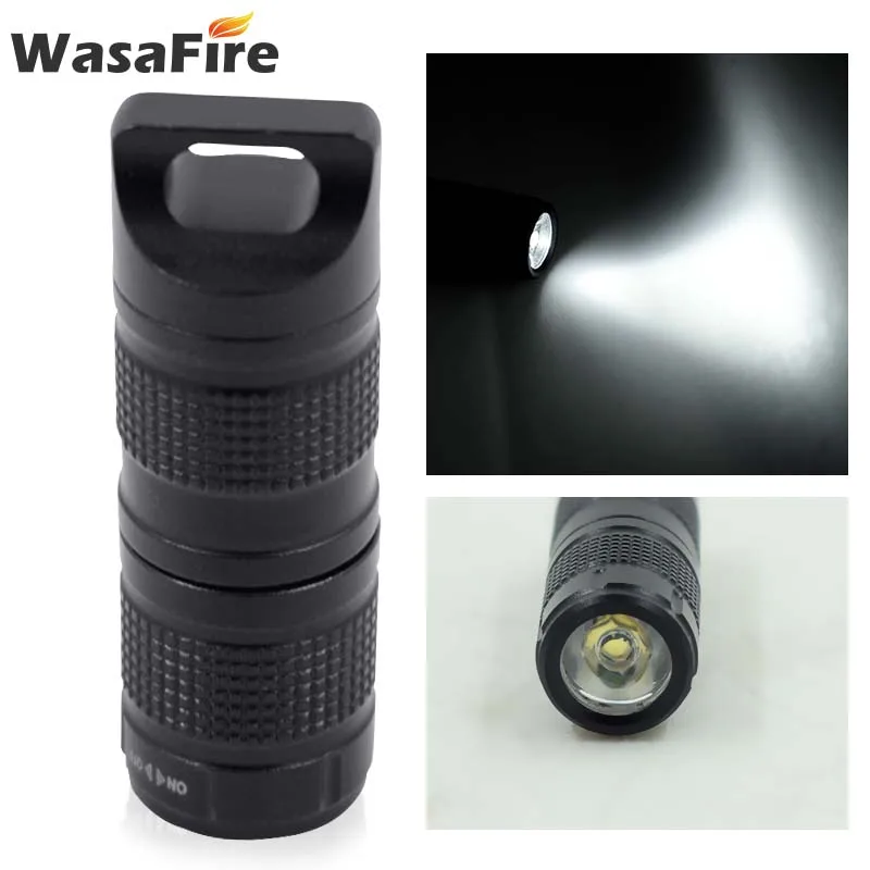 Брелок водонепроницаемый фонарь USB Перезаряжаемый супер мини фонарик