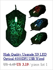 Игровая мышь Проводная компьютерная мышь для Pro Gamer 5500 dpi 7 кнопок светодиодный USB оптическая мышь sem fio Прямая поставка