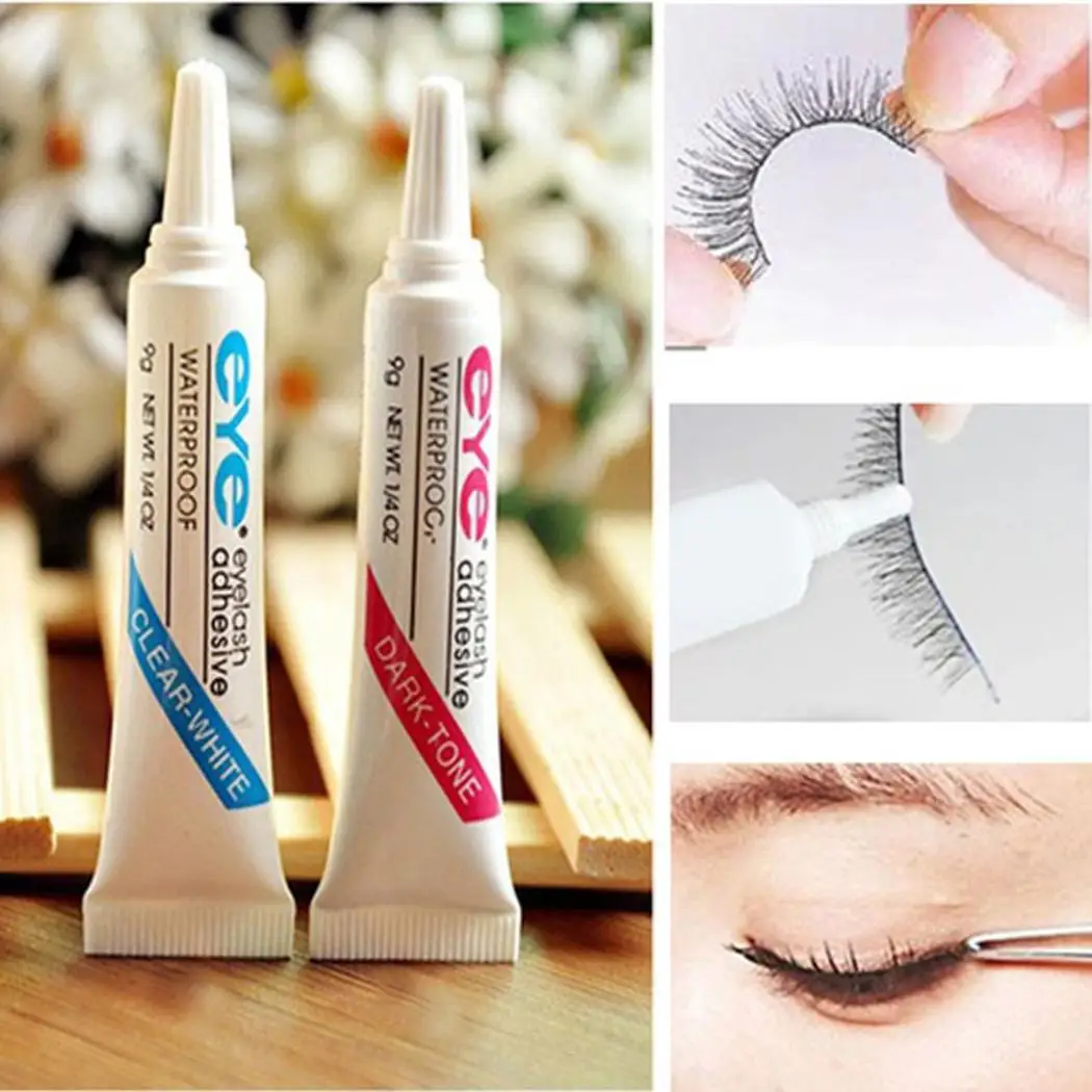 Практичный клей для прозрачно белых темно черные ресницы водонепроницаемый