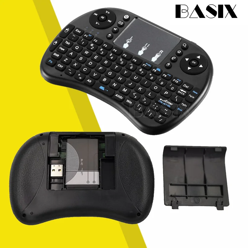 Беспроводная мини USB клавиатура basix 2 4G тачпад и воздушная Летающая мышь