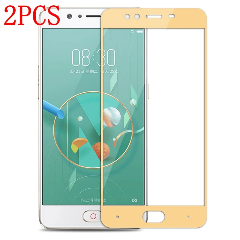 Закаленное стекло с полным покрытием для ZTE Nubia M2 Lite 2 шт. защитная пленка экрана