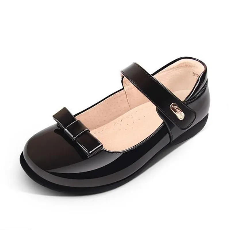 

New Princess Girls Shoes Children British style Leather shoes Kids Soft bottom Baby Party Dance Comfortable Kids Flats 02B