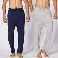 daeyard modal sleep bottom for men spring summer long johns casual trousers plus size pajamas elastic pants soft sleepwear