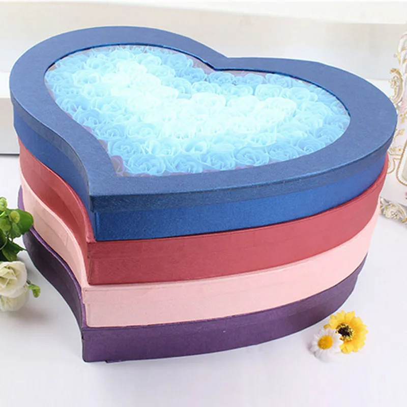 100 шт./компл. ванная комната ароматизированное мыло в форме цветка лепестки роз