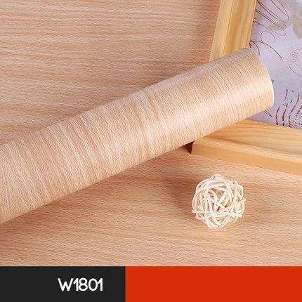 W1801 Самоклеящаяся настенная бумага из ПВХ для кухонных шкафов, мебели, декоративная виниловая пленка, полочка из древесины, клейкая контактная бумага - Цвет: W1801