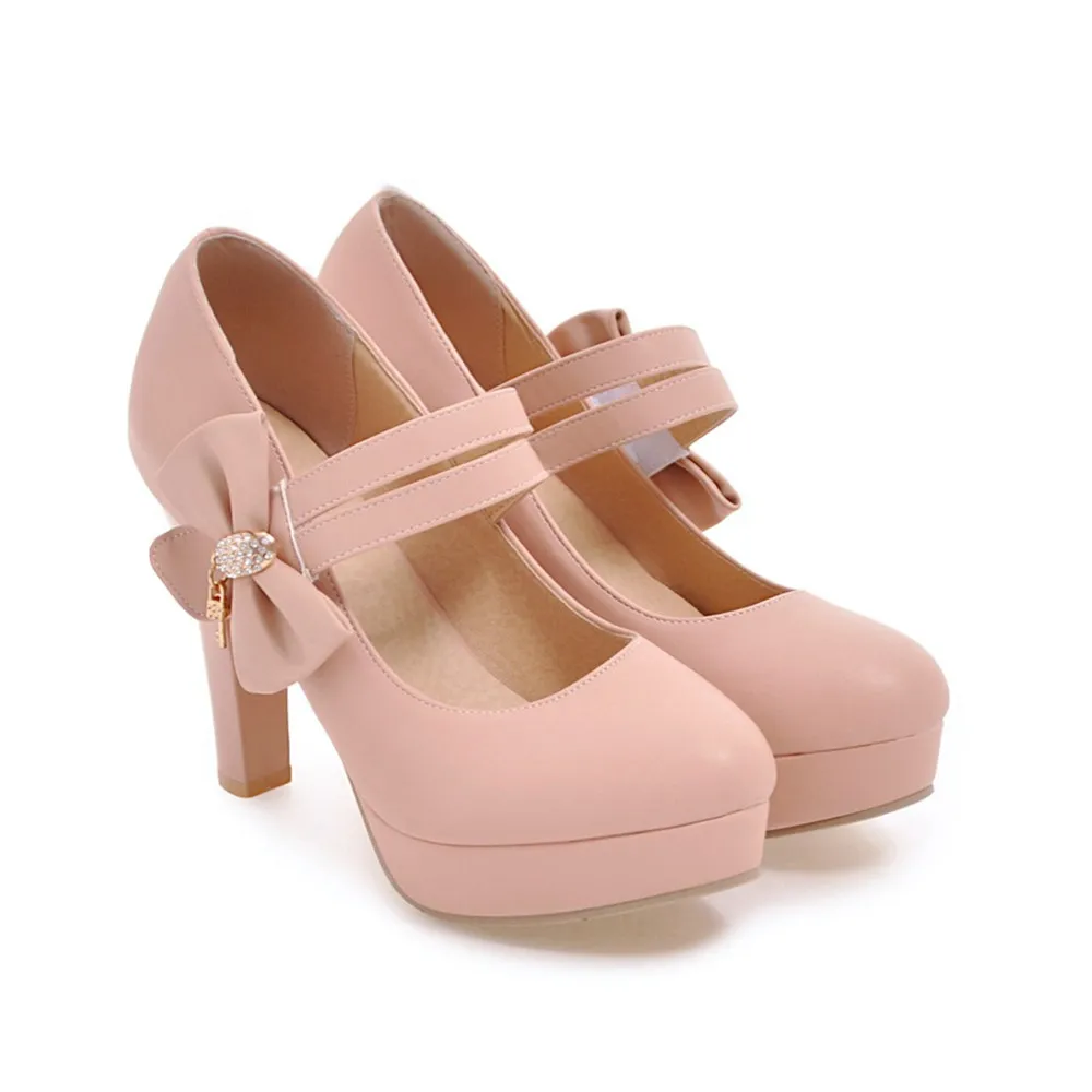 MORAZORA new arrive 2020 round toe pumps women shoes with butterfly knot hook loop extreme high heels platform shoe | Обувь