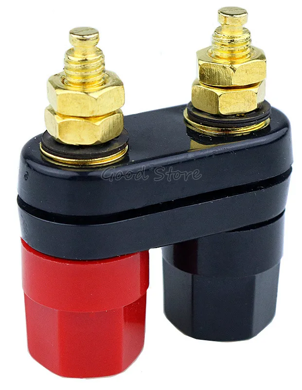 Банановые вилки пара терминалов красный черный разъем Усилитель Терминал