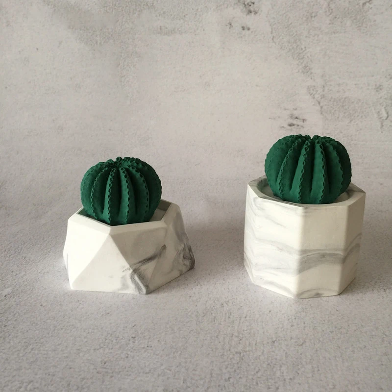 3D кактус силиконовые формы суккулентной формы Diy свечная глина ароматический гипс ремесла бетона декоративные формы