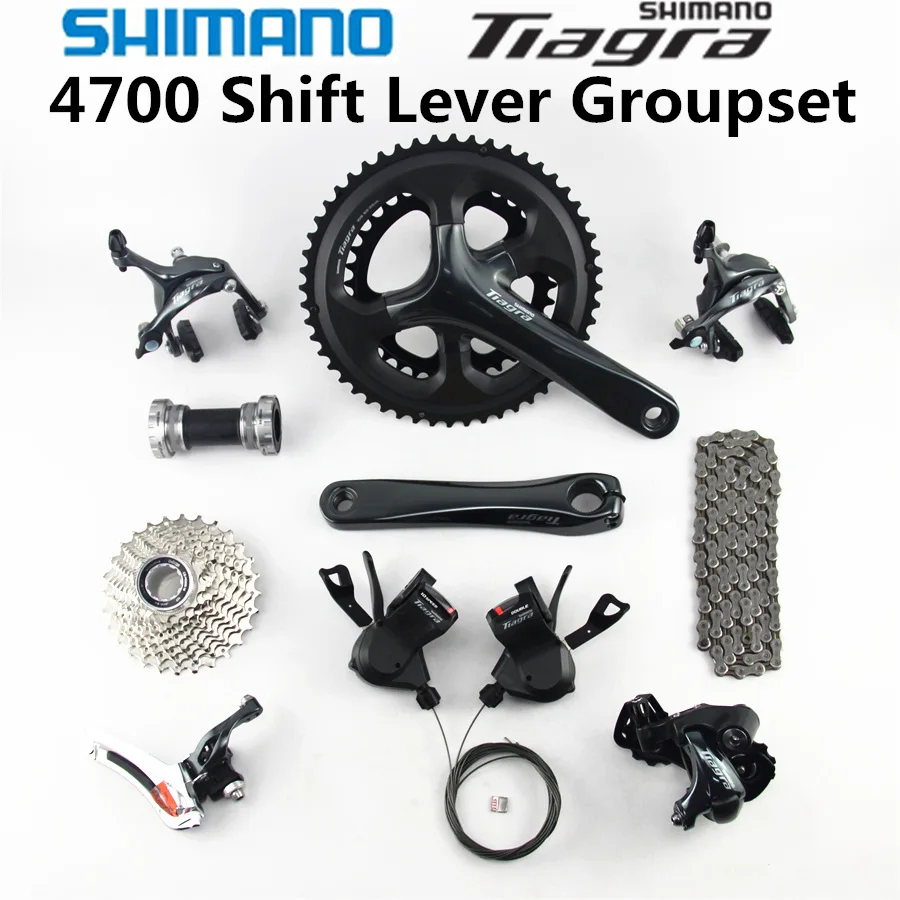 Переключатели скоростей SHIMANO Tiagra 4700 SL для дорожного велосипеда 2x10 50 34 52 36T 170 172 5 мм