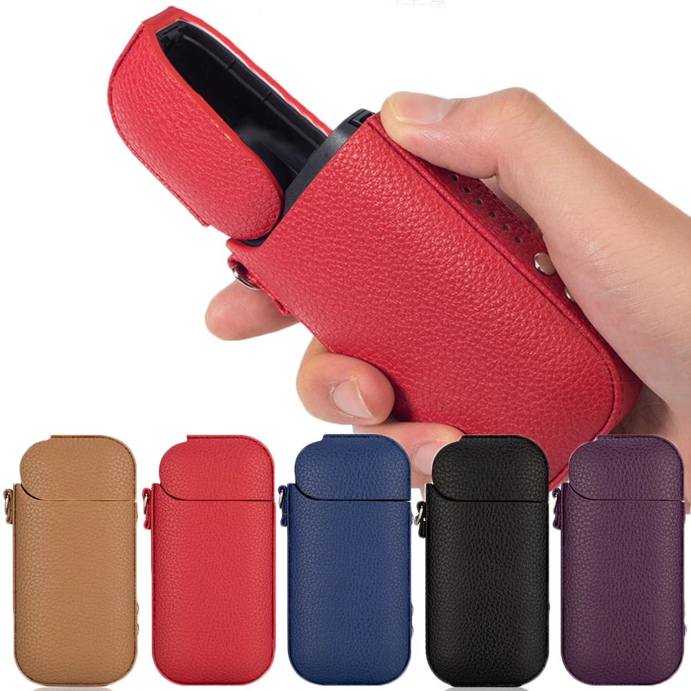 Модный Цветной корпус поверхность из искусственной кожи для IQOS II III электронная