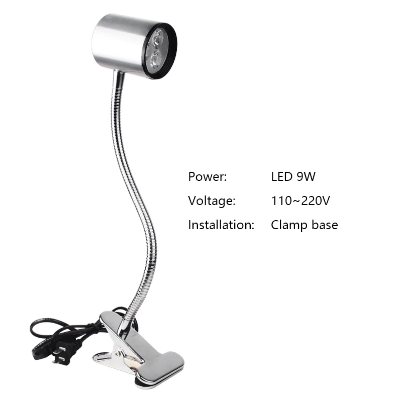 LED 9W 110-220V c Гаражный светодиодный светильник s 9 Вт 12 в 36 В 220 В машинный светильник станок с ЧПУ фрезерный станок светильник Промышленный светодиодный светильник швейный станок токарный светильник s - Цвет: LED 9W 110-220V c