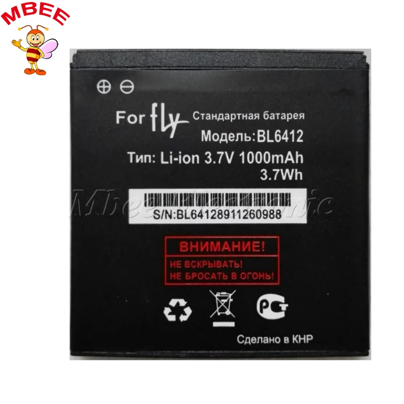 Высококачественный аккумулятор FLY BL6412 1000 мАч новый литий-ионный для аккумулятора