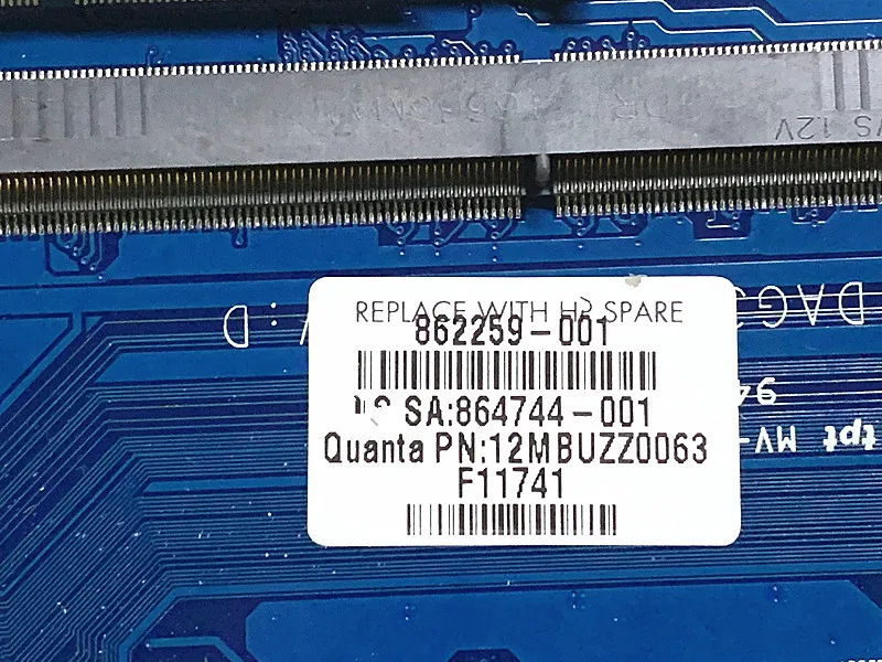 Материнская плата для ноутбука HP OMEN 17-W018CA 17-AB 862259-601 862259-501 862259-001 965M 4 Гб GPU i7-6700HQ CPU