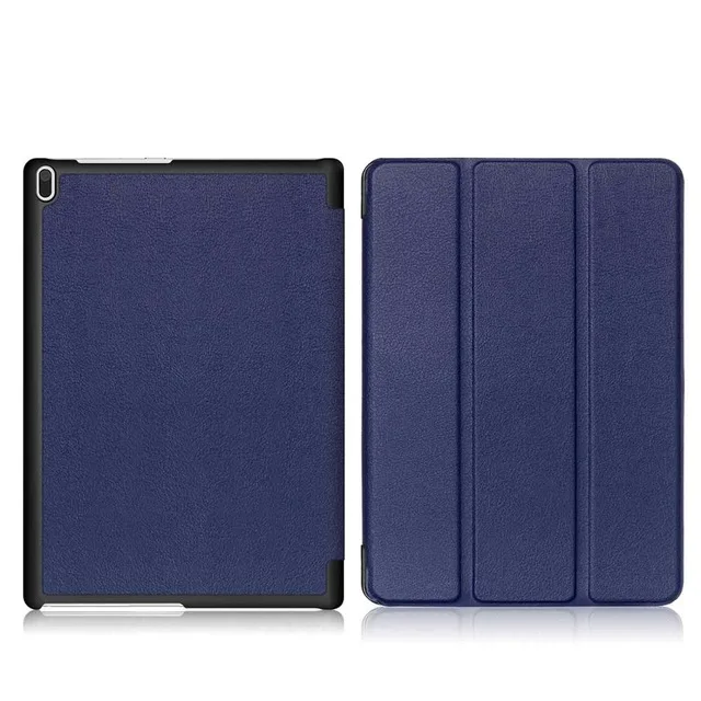 Dark Blue Умный чехол из искусственной кожи для lenovo Tab 4 10 TB-X304L TB-X304F/N, защитный чехол-подставка для планшета lenovo tab 4 10 дюймов+ пленка+ стилус - Цвет: Dark Blue