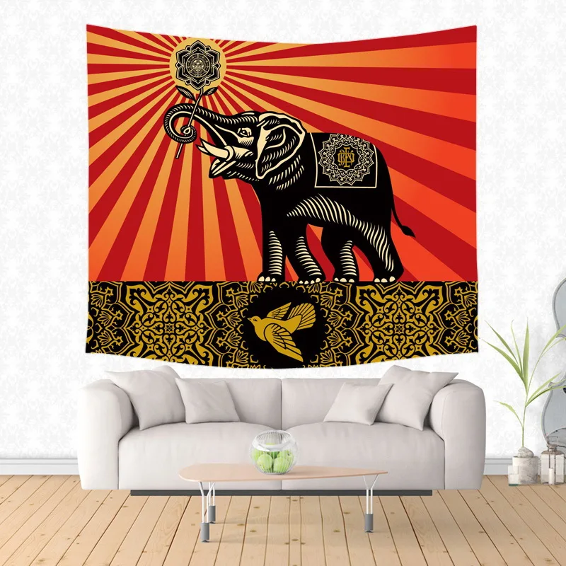 Shepard Fairey граффити дизайн настенный гобелен модный Настенный декор пляжное бикини