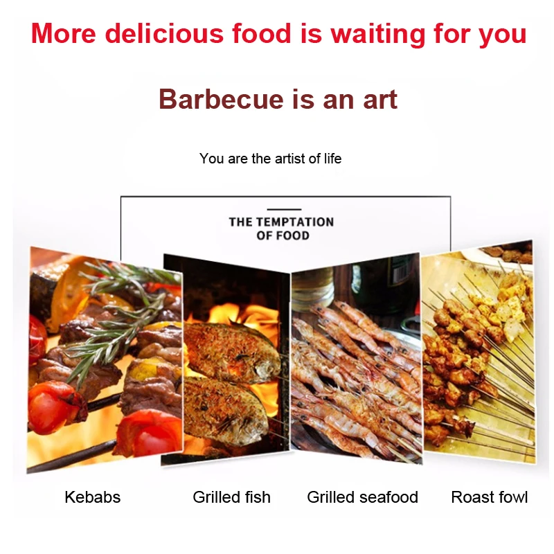 Корейская 14 дюймовая мини гриль для барбекю портативная угольная плита