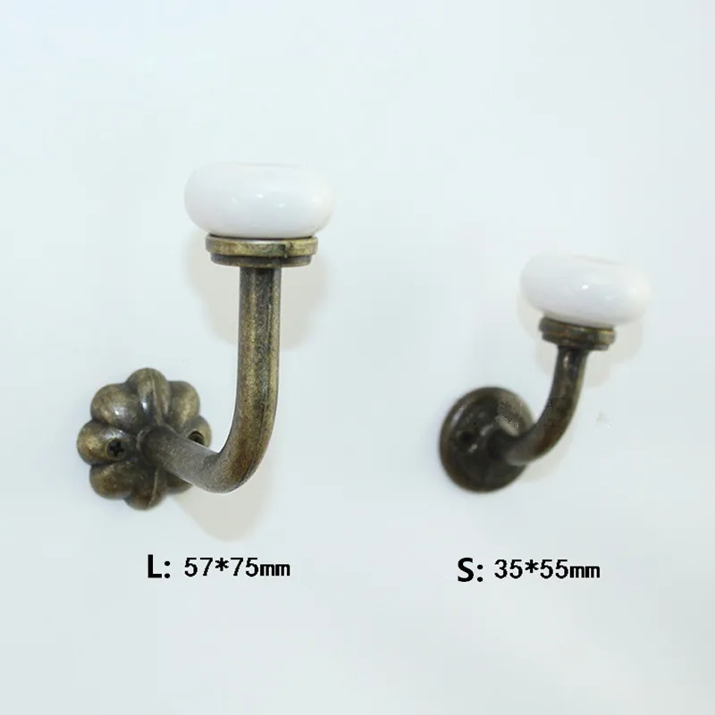 Настенные дверные Крючки из сплава с керамикой для шляп вешалки одежды