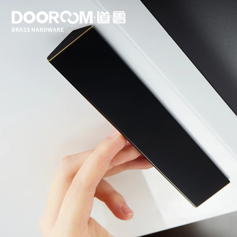 Dooroom латунные ручки мебели и шкафа комод для шкафов, ящиков коробка для обуви кухонные ручки современные черные Золотые Бронзовые тяги